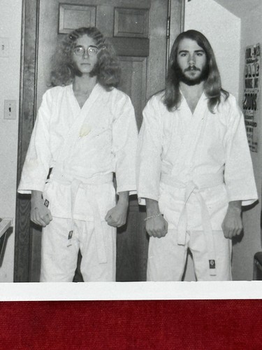 Long hair dudes karate gi - hair,