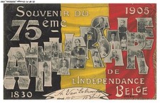 CE-BFP1-0797-BELGIQUE - Souvenir du 75e anniversaire de l'indépendance belge