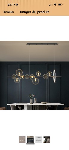 Lampe suspendue noire