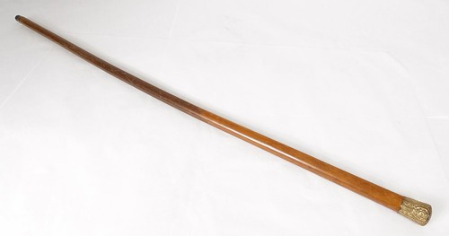 Canne ancienne pommeau métal
