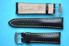 Bracelet Montre Extra Fort de 24/20mm Noir Convenable pour Breitling / 6