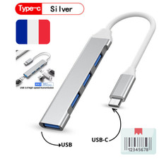 HUB USB-C 3.0 5Gbps 4 ports Multiprise Multi Chargeur Câble pour PC Laptop