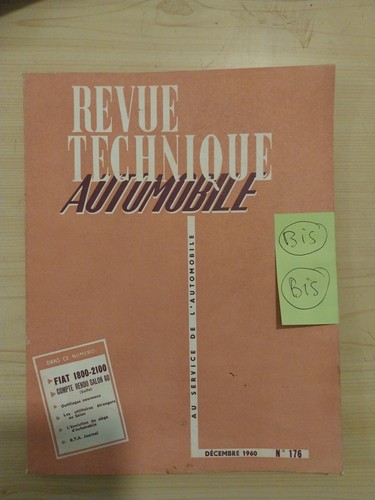 Revue technique fiat 1800 - revue,