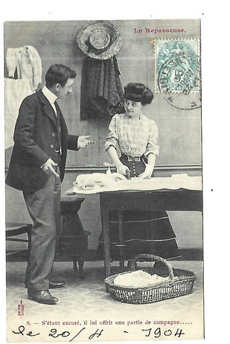 Carte fantaisie femme - femme, au