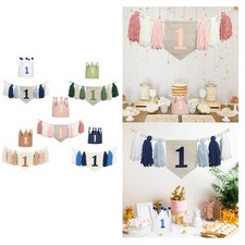 Chaise haute bannière hatte de couronne bébé guirlande pour garçons fête de