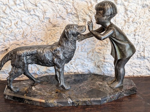 Ancienne statue art - , déco