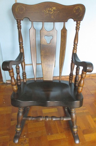 Vintage solid wood rocking - vintage,