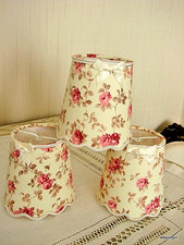 Lot de 3 abat-jour festonné "