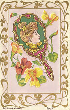 PC ARTIST SIGNED, MODERN JEWELRY, SCREEN, Vintage Postcard (b50693)