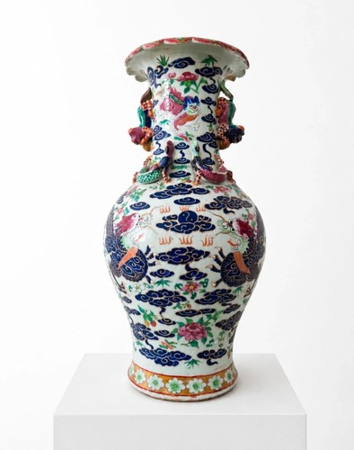 Grand vase chinois porcelaine