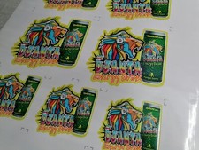 DJANTA 252 ENERGY DRINK STICKER Ø 3 à 120 cm - RACING VINTAGE RACE CAR