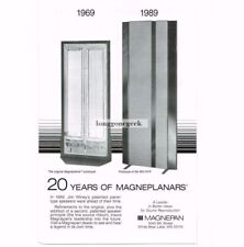 1989 Magnepan Magneplanar Speakers Hi-Fi Stereo Vintage Ad 