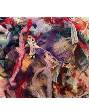 VINTAGE COLORED LACE TRIM BULK LOT SEWING CRAFT SNIPPET ROLL DOLL CLOTHES