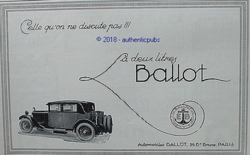 Publicite ballot automobile - publicite,
