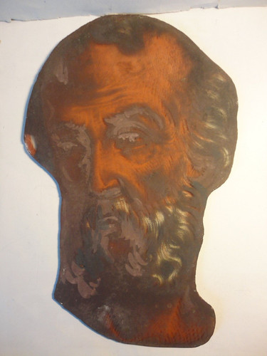 Peinture sur verre visage - sur,