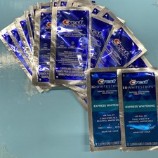 Crest 3D Whitestrips Teeth Whitening 20 Ct + 2 Express Whitening Exp: 04-26+