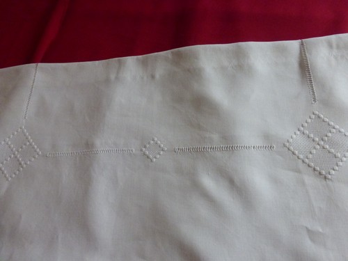 Nappe ancienne lin - , deco