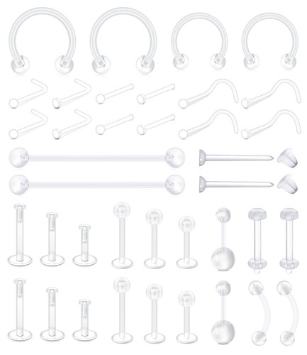 Piercing corps transparent - transparent, kit