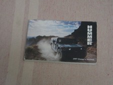Hummer  H1 owners manual brochure  USA 1997