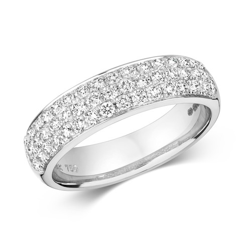 Bague femme blanc 18 - or,