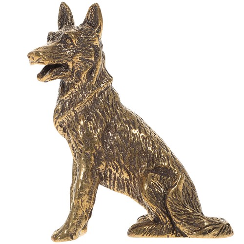 Ornement laiton statue chien - ,