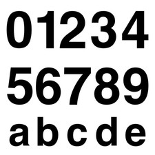 Chiffres autocollant numéro