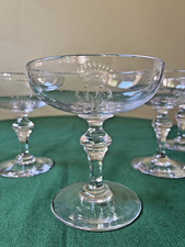 5 coupes à Champagne cristal