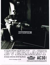 2000 VOX AC30 Top Boost Amplifier EVERLAST VINTAGE Print Ad