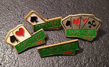 Pin's Lot of 4 Pins French Games Vintage Green Carpet (41)