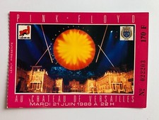 TICKET CONCERT PINK FLOYD CHATEAU DE VERSAILLES 21 JUIN 1988