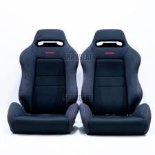 【1 PAIR】AUTHENTIC RECARO SR3 INTEGRA DC2 BLACK【US LOCATION ➞ NO CUSTOMS】