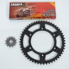 Kit chaîne France Equipement pour Moto CPI 50 SM 2003 à 2014 12X52 pas 420