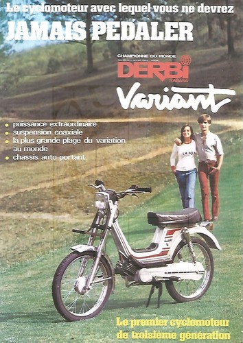 Feuillet prospectus derbi - feuillet,