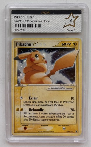 Carte pokémon pikachu star - carte, fr