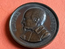 Médaille bronze Agricole Olivier de Serres 1857 reproducteur race sélectionnée