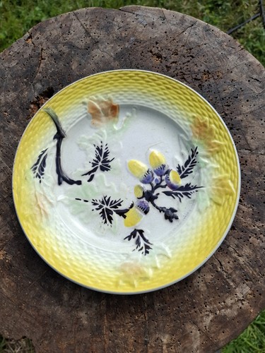 Assiette barbotine moulin - assiette, des