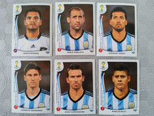 2014 panini football World Cup stickers - Argentina team 