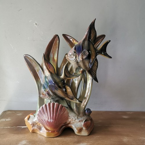 Lampe poisson céramique - lampe,