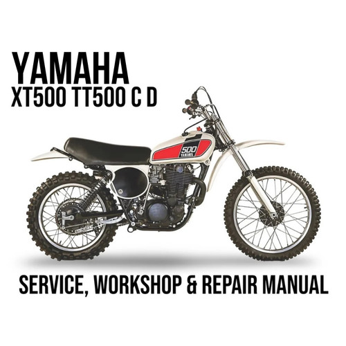 Yamaha xt500 tt500 - yamaha, service