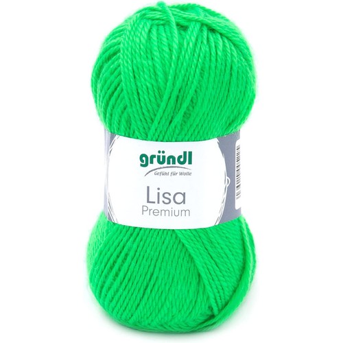 Pelote laine vert fluo - de,