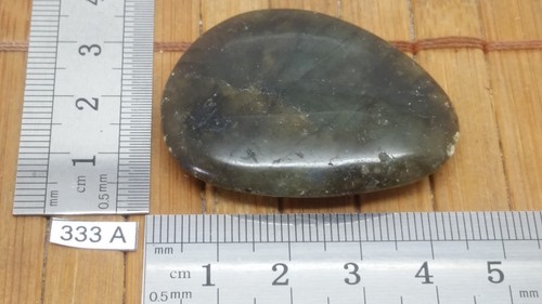 Labradorite pebble flat stone - flat,