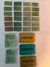 LOT OF 26 OLD CINEMA TICKETS +3 TICKETS "OUTE ENTR’ACTE" 1960-70s