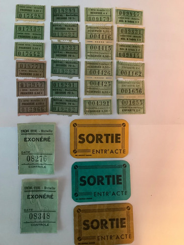 Lot anciens tickets - de,