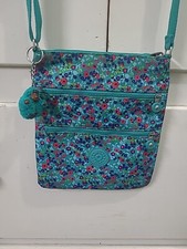 Kipling Women's Floral Crossbody Handbag with Adjustable Strap and Bag Charm