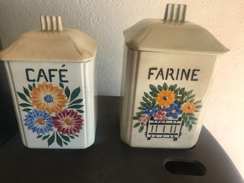 Deux pots épices - deux, anciens