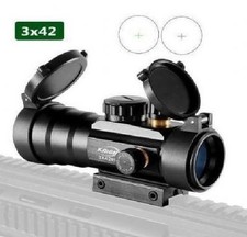 Red dot avec zoom 3X42 point rouge et vert pour rail de 11 et 22 mm
