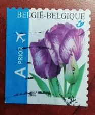 TIMBRE BELGIQUE BELGIE FLEURS