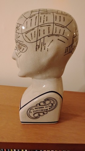 Fowler phrenology ceramic - l.n.,