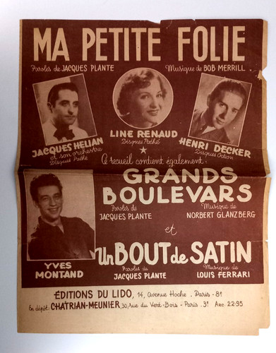 Partition ancienne 1951 ma - partition,