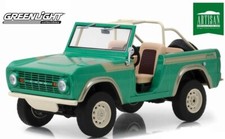 GREENLIGHT - Voiture 4x4 FORD Bronco de 1976 de couleur vert - 1/18 - GREEN19034
